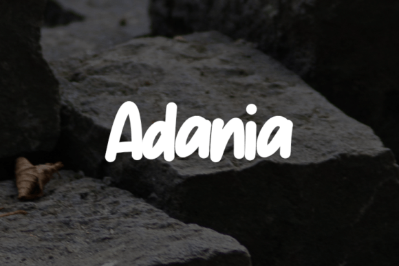 Adania: A Versatile Script Font for Editorial Design