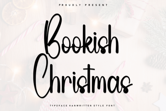 Bookish Christmas Font for Editorial Design