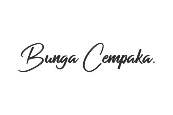 Bunga Cempaka Typeface for Editorial Design