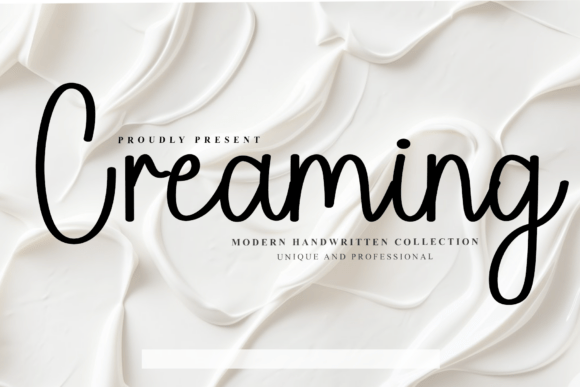 Creaming Typeface: Minimalist Script for Branding