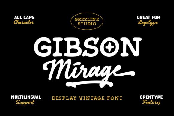 Gibson Mirage Sans: The Perfect Craft Font