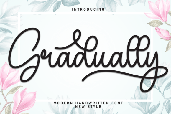 Gradually Font: A Script Typeface for Editorial Design