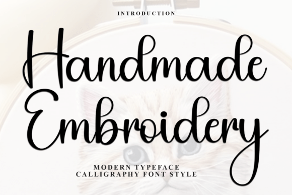 Handmade Embroidery Font: A Warm Choice for Branding