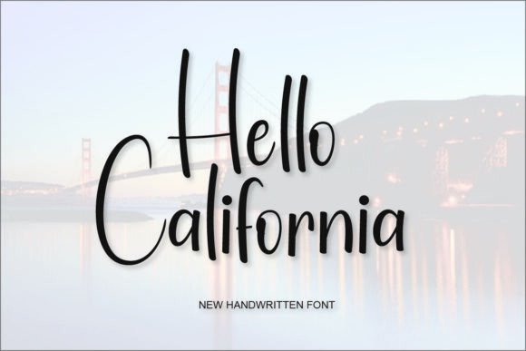 Hello California: A Handwritten Font for Makers