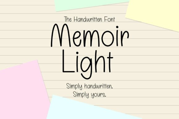 Memoir Light: A Script Font for Authentic Branding