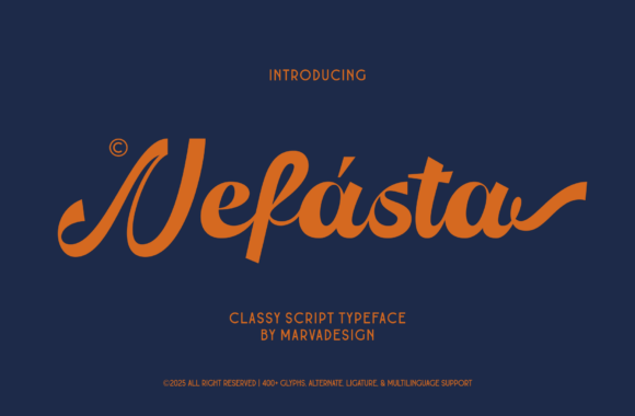 Nefasta: A Elegant Script Font for Branding