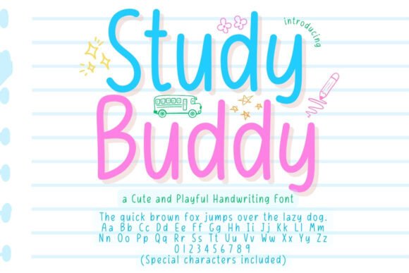 Study Buddy: A Playful Typeface for Web Design