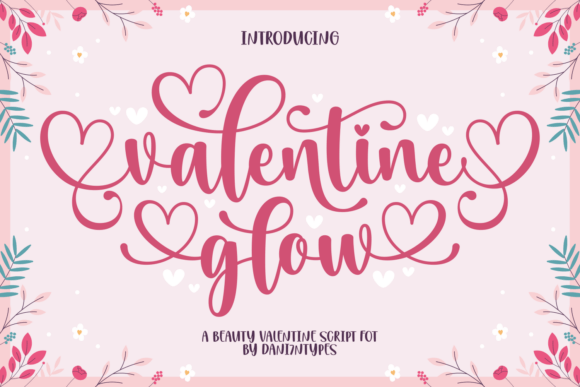 Valentine Glow: A Romantic Script Font for Crafters